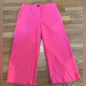 Ann Taylor | The Kate Wide Leg Crop Pants | Coral | Size 10P